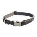 Sassy Dog Wear Velvet Grey Dog Collar Adjusts 18-28 in. Large VELVET GREY4-C